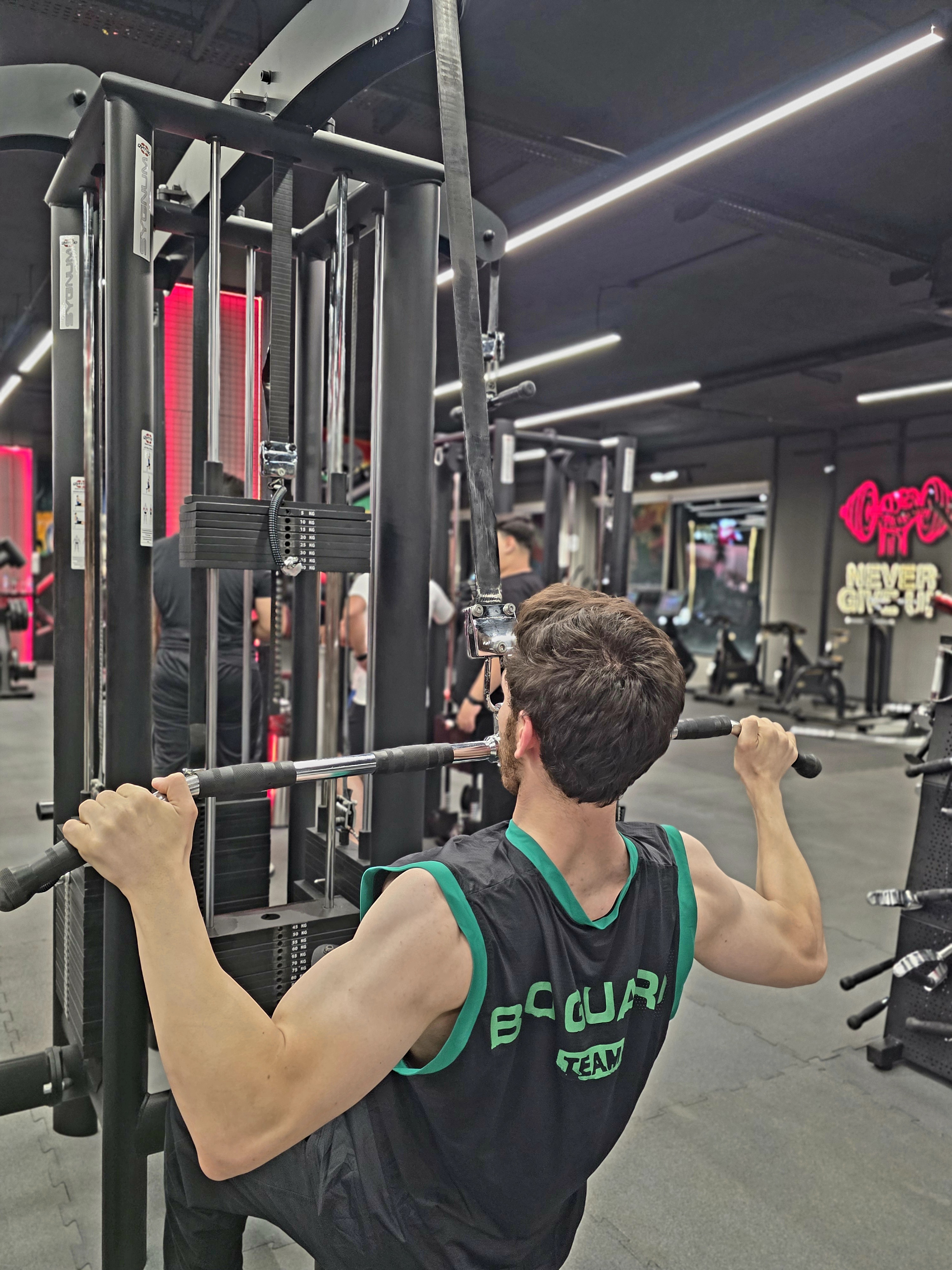 Weight plates close-up